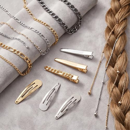 2 Pcs 3D Chain Nail Molds Silicone Nail Art Mold Women Art Manicure Tools | Various styles,non-stick, reusable & clean, easy-use with fine details, ideal for nail art, resin charms & jewelry.