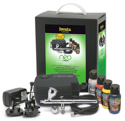 Neo for Iwata CN Gravity Feed Airbrush Kit for Beginners, DIY Painting, Crafts, Hobby Airbrushing