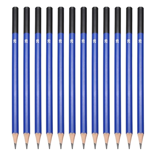 PATIKIL 2B Drawing Pencils for Sketching, 24PCS Sketch Pencils for Drawing Art Pencils Graphite Wood Pre-sharpened for Drawing Sketching Artists, 2B Pencils - style: 2B