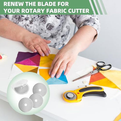 60mm Rotary Cutter Blades Replacement for Fiskars Paper Cutter, 3 Pieces | Replacement Blades Idea for Sewing, Arts And Crafts Cutting, Quilting Rotary Blades