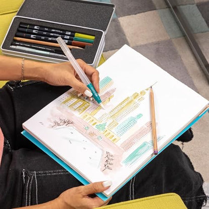 Tombow 56305 Urban Sketching Set. 8-Piece Art Set