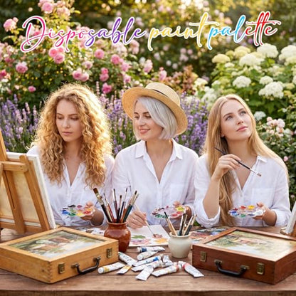 200 Pcs Paint Tray Palettes 5.5 in with 13 Compartments Clear Disposable Plastic Paint Palette Bulk Watercolor Craft Supplies for Art Class, DIY Craft, Painting Party, Birthday Party - style: 13 Compartments