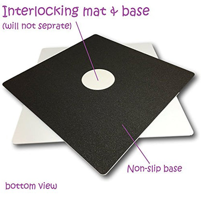 Skyhawk Self-Healing 14-Inch-by-14-Inch 360° Rotating Cutting Mat (13" grid)