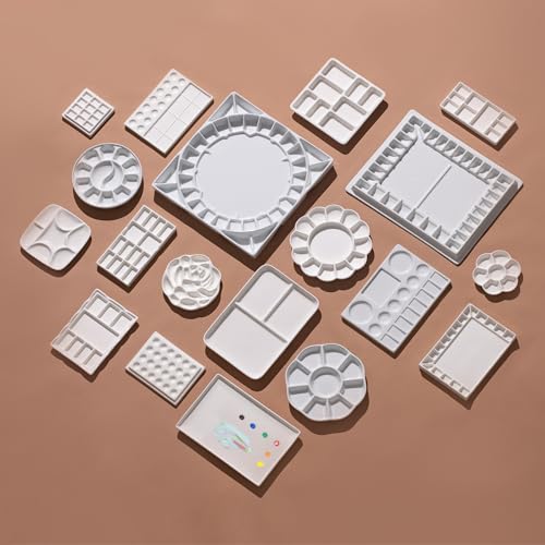 MEEDEN Ceramic Paint Palette: Artist Palette Mixing Tray, 10" X 6.3"