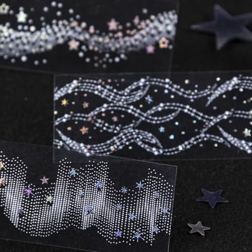 PET Tape Stickers for Journaling Supplies, Bubble Journal Tape Stickers - color: Bright