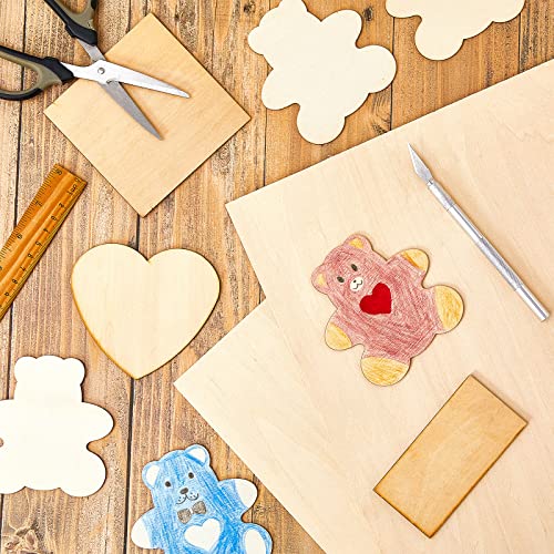 Juexica 18 Pcs 12" X 18"X 1/8" Basswood Plywood Sheets for Laser Cutting | 3mm Plywood Wood Thin Sheets for DIY Arts Crafts Woodworking Scroll Sawing Projects Painting Drawing - size: 12" X 18"X 1/8"