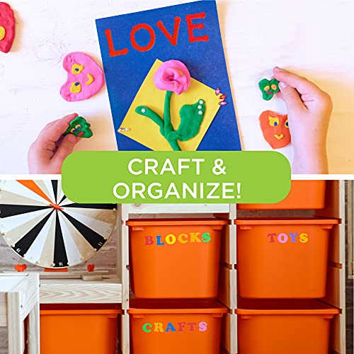 Horizon Group USA Adhesive Foam Alphabet Letters - 1000+ Sticker Letters, 7 Fonts, Capital & Lowercase, Multicolor - style: Foam Alphabet Letters