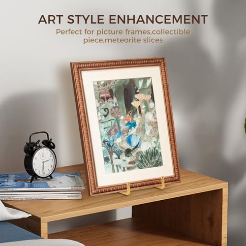Plate Holder Easel Display Stand - 8 inch Metal Plate Stands for Display - Tabletop Picture Stand - Gold Iron Easels for Display Pictures | Photo Frames | Book | Decorative Plates | Plaque -2 Pack - size: 8 inch-2