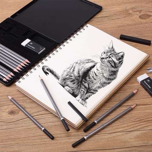 Mr. Pen- Drawing Sketching Pencil Set, 19 pcs, Graphite Pencils (10B-6H) - size: 19 pcs