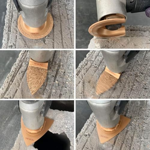 5pcs Mixed Universal Carbide oscillating Tool Blades Set for Tile Grout Mortar Concrete Masonry - size: 5PACK Carbide Grout Removal Blades