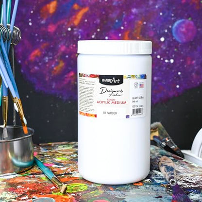 Handy Art Acrylic Retarder, 32 oz, Slows Paint Drying Time & Workability - color: Retarder, size: 32 Fl Oz