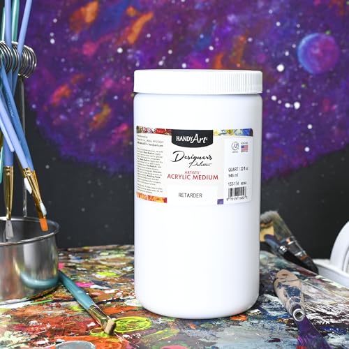 Handy Art Acrylic Retarder, 32 oz, Slows Paint Drying Time & Workability - color: Retarder, size: 32 Fl Oz