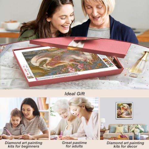 SJUTOUCI Angel Women Diamond Art Kit for Adults, Diamond Painting Kit - color: Angel Women