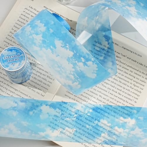 Cloud PET Tape Stickers for Journaling Supplies,Scrapbook Stickers for DIY - color: Realm