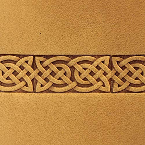 DandS ltd Leather Stamp Tool, Celtic, Professional Steel Craft Tool for Leatherworking, Embossing, Carving & Stamping Leather Projects, Belts Wallets & DIY Projects Compatible with Mallet #242BB - color: Celtic 0.7" X 0.51"