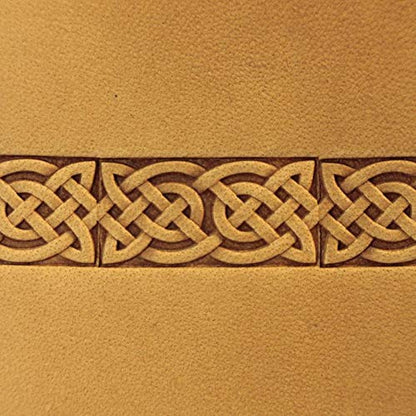 DandS ltd Leather Stamp Tool, Celtic, Professional Steel Craft Tool for Leatherworking, Embossing, Carving & Stamping Leather Projects, Belts Wallets & DIY Projects Compatible with Mallet #242BB - color: Celtic 0.7" X 0.51"