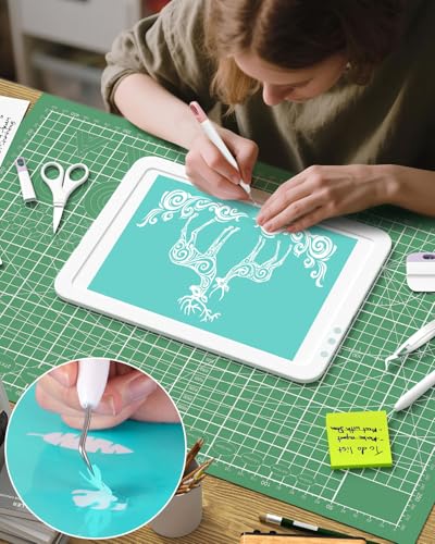 Bawaslom A4 Light Board with Weeding Tools Set and Accessories for Vinyl