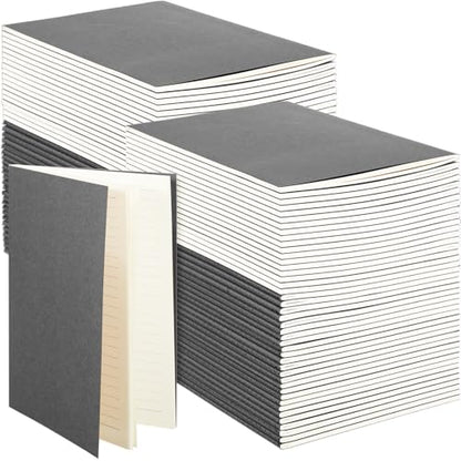 Mimorou 100 Pcs A5 Journals Notebooks Bulk,Grey,Lined - color: Grey, style: Lined