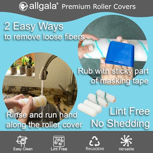 Allgala 23-Piece Ultimate Versatile DIY Decorating Painting Tool Kit with All You Need 9 Inch and 4 Inch Roller Kits - color: 23PC Ultimate