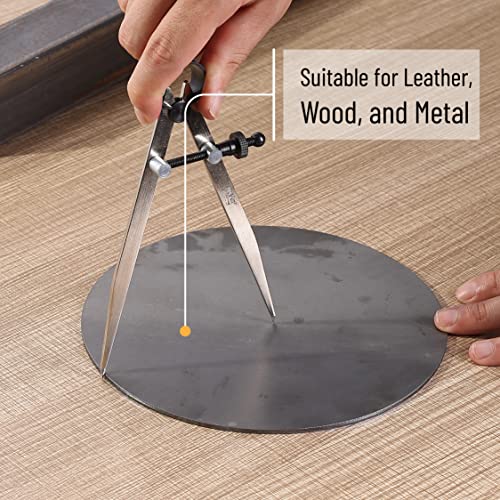 Mr. Pen- Adjustable Divider Leather Compass, 8 Inch, Lockable Metal Compass - style: Divider