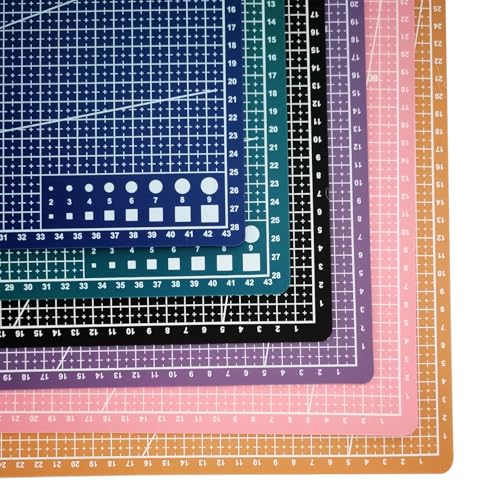 New A3 Double Side Craft Cutting Mat Cutting Board Sewing Pad Artist Carving Tools Handmade Crafts DIY Props (Purple) - color: Purple