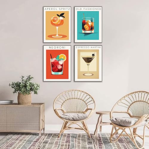 EIBEILI Diamond Art Kits for Adults-4P Wine Cocktail Diamond Painting Kits - color: DP04472
