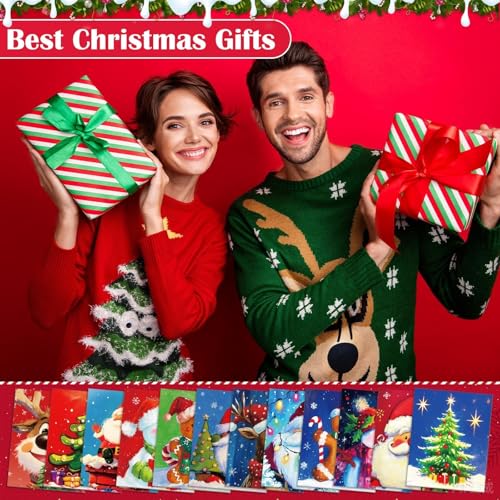 Tinlade 12 Pcs Pre Drawn Canvas for Painting Stretched,Christmas Style - size: Christmas Style