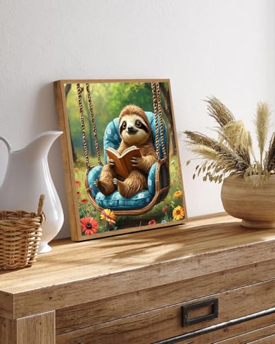 TCDZMYGS Paint by Numbers Kit for Adults Beginner-Sloth,10x10 inch - color: paint by number-sloth-1203