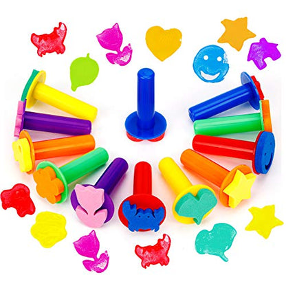 42Pcs Paint Sponges for Kids, Sponge Paint Stamps