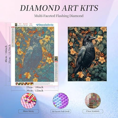 Halloween Diamond Art Kits for Adults Round Diamond Painting 12x16 Inch - color: DD140