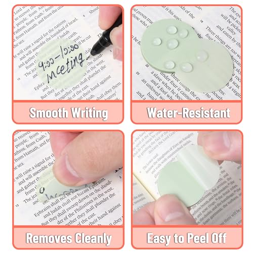 Mr. Pen- Round Transparent Sticky Notes, 1.1” Diameter, 14 Pads, 560 Sheets - color: Boho, size: 560 pcs