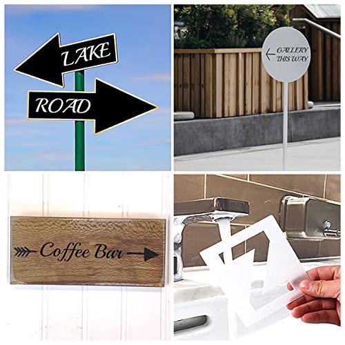 3 Inch Alphabet Letter Stencils for Painting - 70 Pack Letter and Number Stencil Templates with Signs for Painting on Wood, Reusable Cursive Letters Stencils for Chalkboard Wood Signs & Wall Art - size: 3 Inch