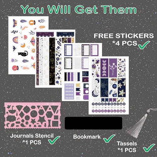 BUKE Dotted Journal - 150gsm Black Paper - 5 * 5mm DOT GRID Layout 160 Pages - A5 Size PU Leather Hardcover Drawing Sketch Notebook (Rose Red) - color: Rose Red