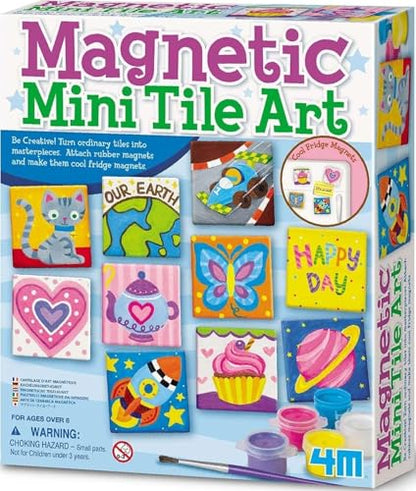 4M Magnetic Mini Tile Art, Art & Crafts DIY Kit, For Boys & Girls Ages 8+
