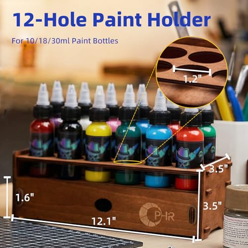 Complete Airbrush Compressor with 3 Airbrushes, Tank, Paint & Holder | Includes 3.2L Air Tank, 12 Colors Paint Set, Cleaning Tools & Mixing Wheel for Model Hobby, Crafts, Shoes, Helmet & Body Art