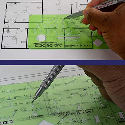 Pacific Arc Electrical Controls Template Guide, Standard Symbols Used in Machinery and Automation Circuits - style: Electronic Controls