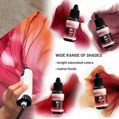 Kamenskaya Alcohol Ink Set with Alcohol Ink Paper