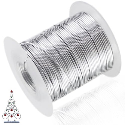 164 Feet Ultra-Soft 18 Gauge Aluminum Wire - 1mm Bendable Metal Craft Wire for Jewelry Making, Sculpting, Floral Wreath & DIY Christmas Ornaments (Silver) - color: Silver belt pulley