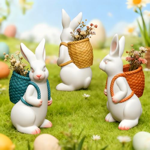 Rabbit Resin Silicone Molds 3D Small Animal molds for Epoxy Resin Casting Cute Bunny Backpack Candle Mold Home Decoration Easter DIY Crafts
