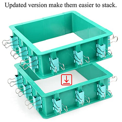 Adjustable Mold Housing Kit for Silicone Mold Making - Leak-Proof Plastic Frame for DIY Resin, Candle, and Soap Molds - Reusable Craft Holder with Free Combination Design for Jewelry & Epoxy Casting