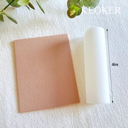 KEOKER Polymer Clay Texture Roller, Polymer Clay Roller for Making Earrings, Like Polymer Clay Texture Sheets, Great Work with Polymer Clay Cutters (Sandpaper Texture) - color: Grinding texture