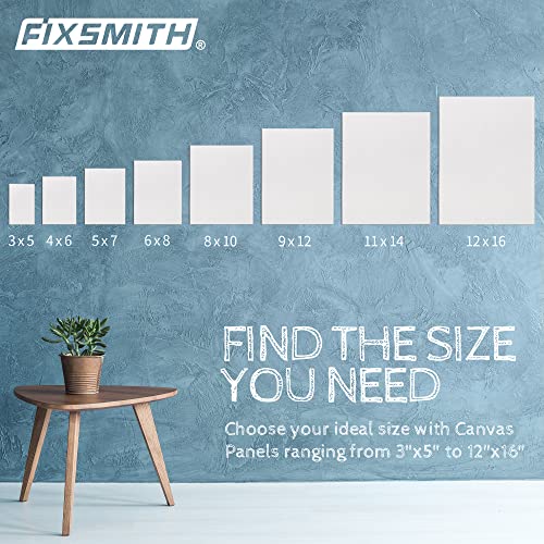 Canvas Boards for Painting 3x5 Inch, Super Value 24 Pack Mini Canvases, White Blank Canvas Panels, 100% Cotton Primed, Painting Art Supplies - size: 3"×5"