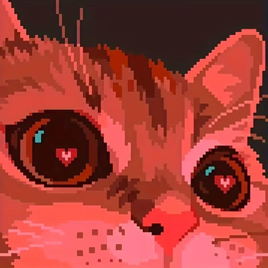 WCHUIMM Cat Diamond Art Kits for Adults, DIY 5D Cat Diamond Painting Kit for Beginners, Animal Full Round Drill Gem Art Dots for Adults, Diamond Dots Paintings Crafts Home Wall Decor 12x12inch - color: Cat