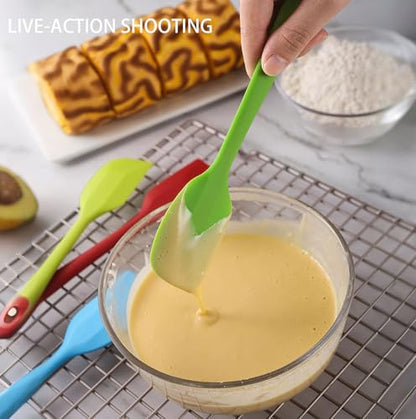 8 PCS Mini Silicone Spatulas 8.2 Inch Rubber Spatula,Nonstick Cookware - color: 8 colors
