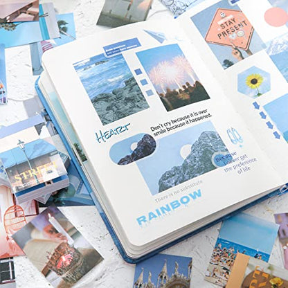 6 Sets 300 Pcs Washi Stickers Book for Journaling, Daily Scenery Life Stuff Travel Sricker Vintage Aesthetic Fashion Scrapbook Stickers Set for Bullet Journal Art Diary Craft Gifts Planner Notebook - style: Fashion Art Style