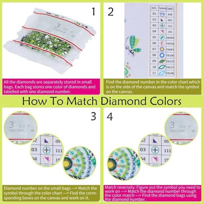 STGLCR Hanging Ornament Chirstmas House Diamond Painting Kits for Adults, Winter Diamond Art Kits for Beginners, 5D DIY Christmas Wreath Diamond Dot Art Pendants, Full Drill Moon Gem Craft 7.8 inch, - color: Christmas House