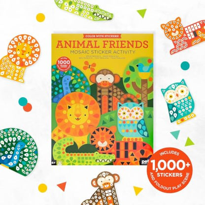 Petit Collage Mosaic Sticker Activity: Animal Friends