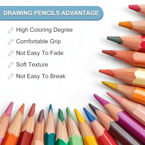 PATIKIL 3B Drawing Pencils for Sketching, 6PCS Sketch Pencils for Drawing Art Pencils Graphite Wood Pre-sharpened for Drawing Sketching Artist, Hexagonal, Black Refill, Green/Black Pole - style: 3B