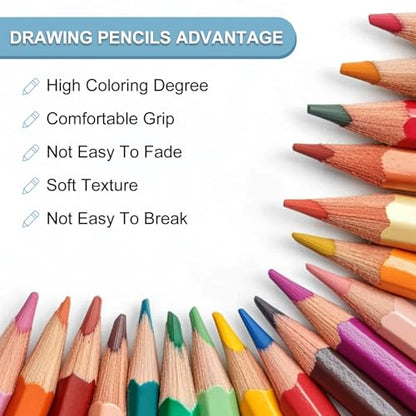 PATIKIL 4B Drawing Pencils for Sketching, 6PCS Sketch Pencils for Drawing Art Pencils Graphite Wood Pre-sharpened for Drawing Sketching Artist, Hexagonal, Black Refill, Green/Black Pole - style: 4B