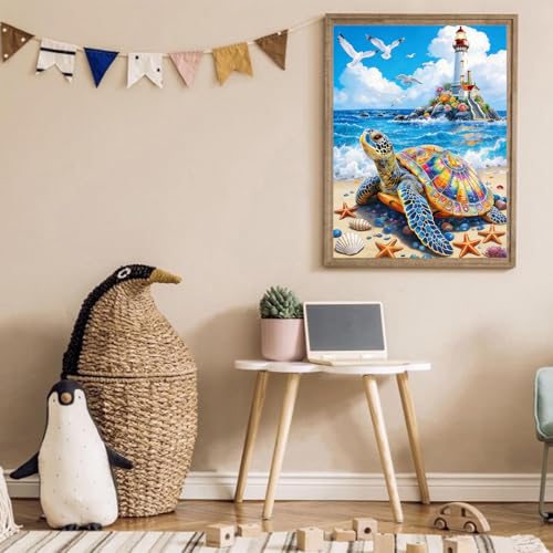 Arttoplus Sea Turtle Diamond Art Kits for Adults Beginner 12x16 inch - color: G9358-US